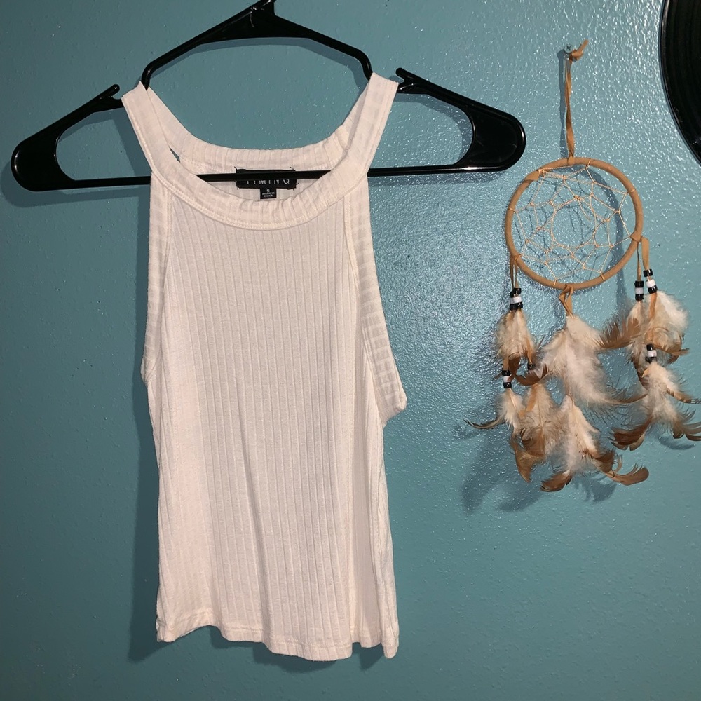 White crop top